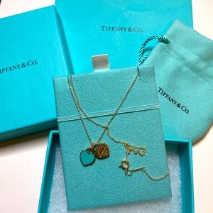Tiffany Blue® Double Heart Tag Pendant
